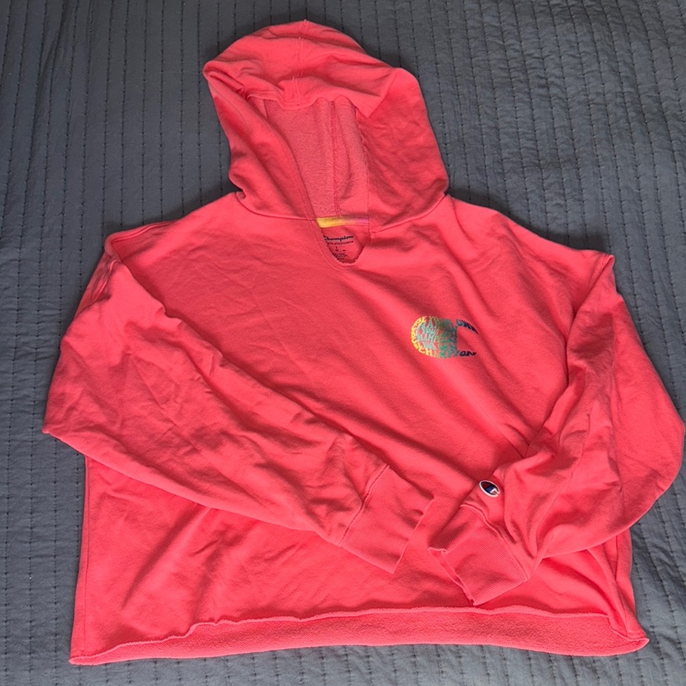 Champion Pink Hoodie Sweatshirt